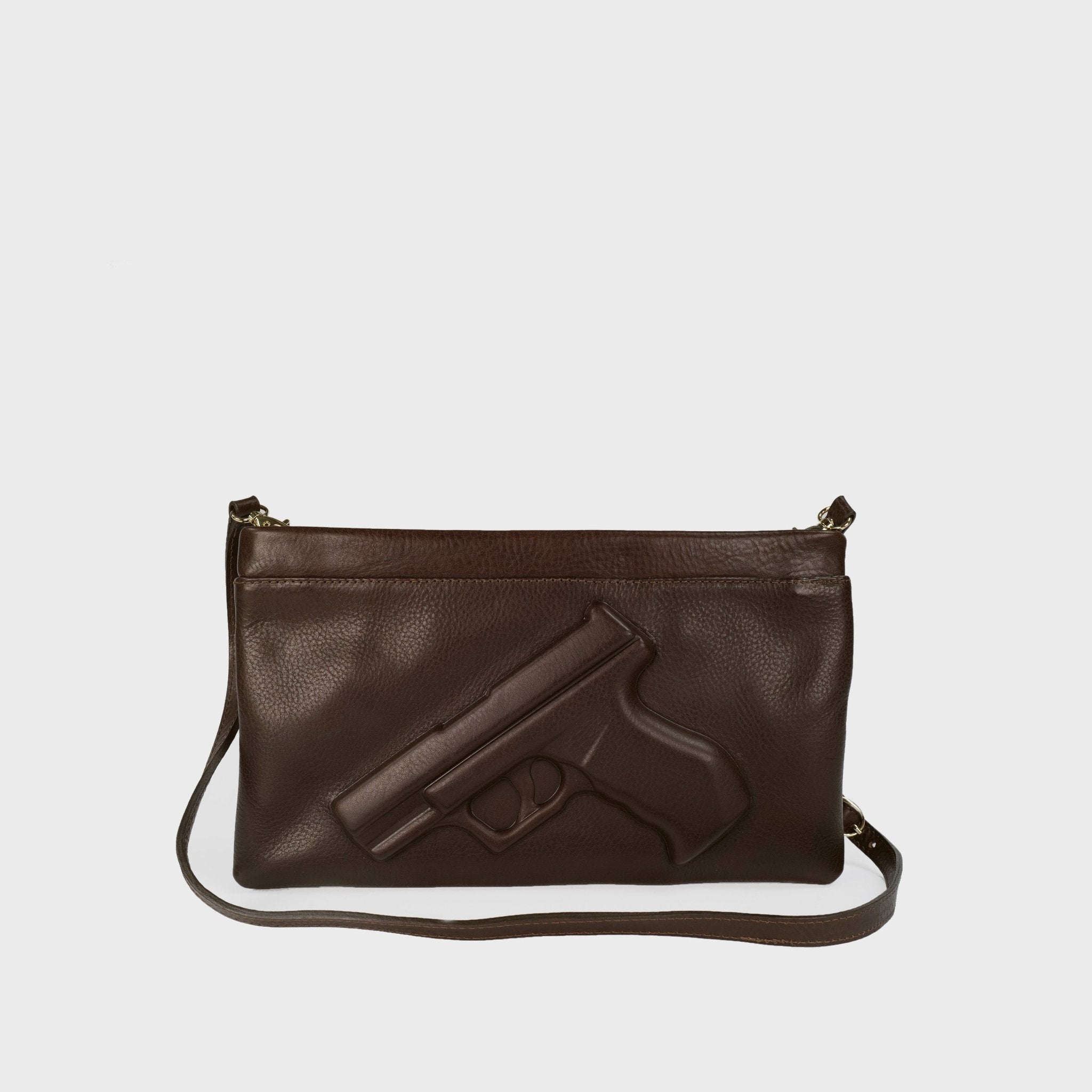 Clutch Gun in Dark Chocolate | Vlieger & Vandam