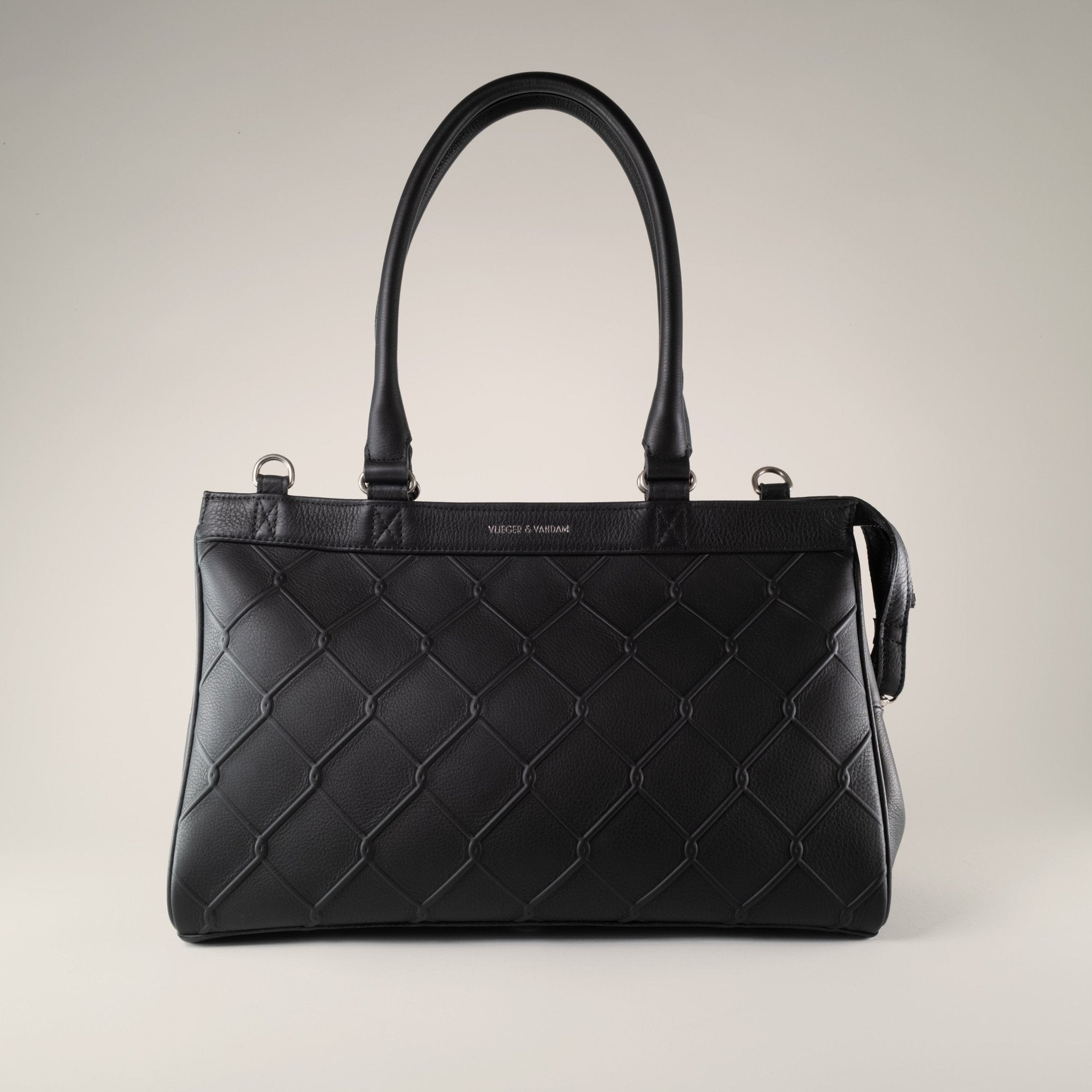 Small Tote Fence in Black - Vlieger & Vandam