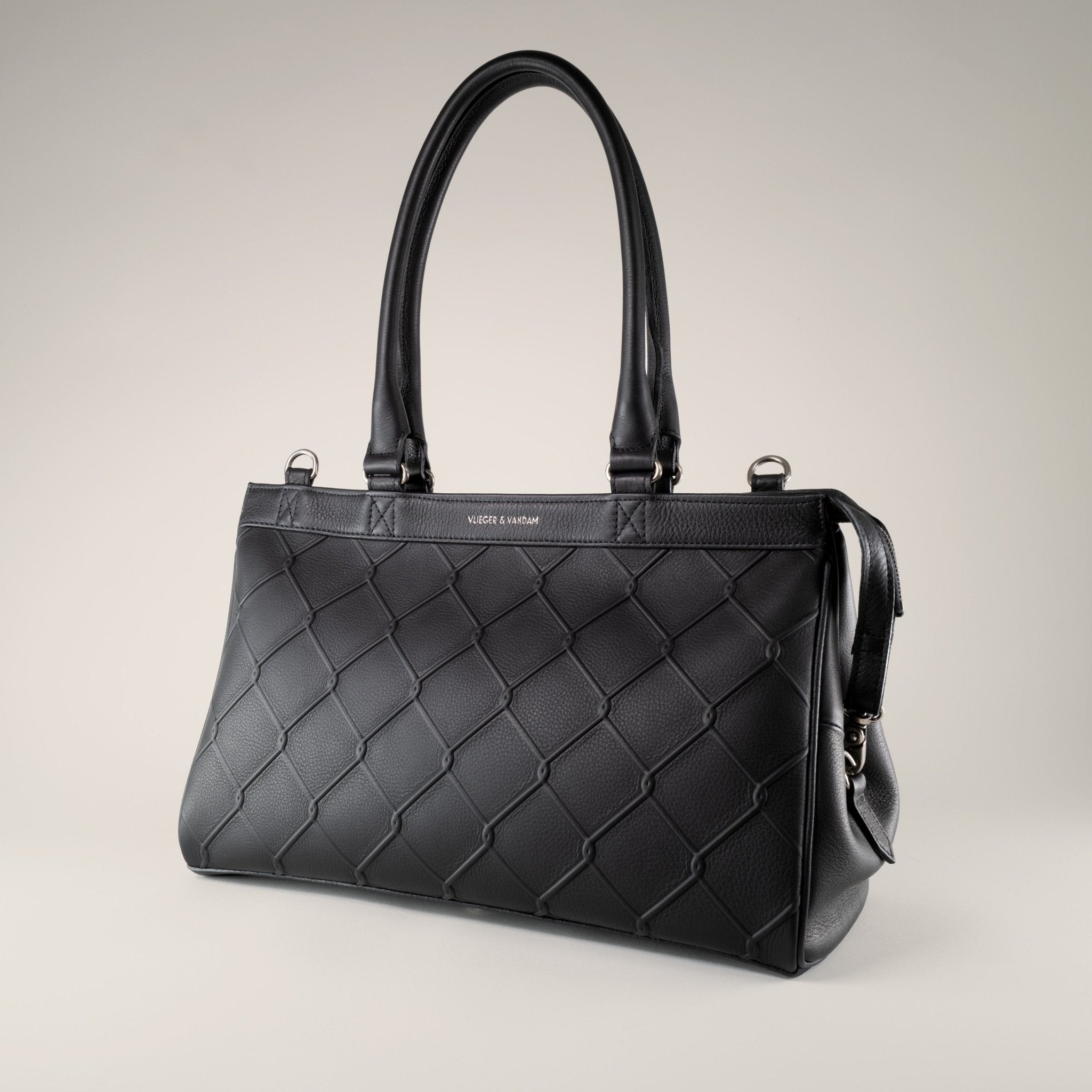 Small Tote Fence in Black - Vlieger & Vandam