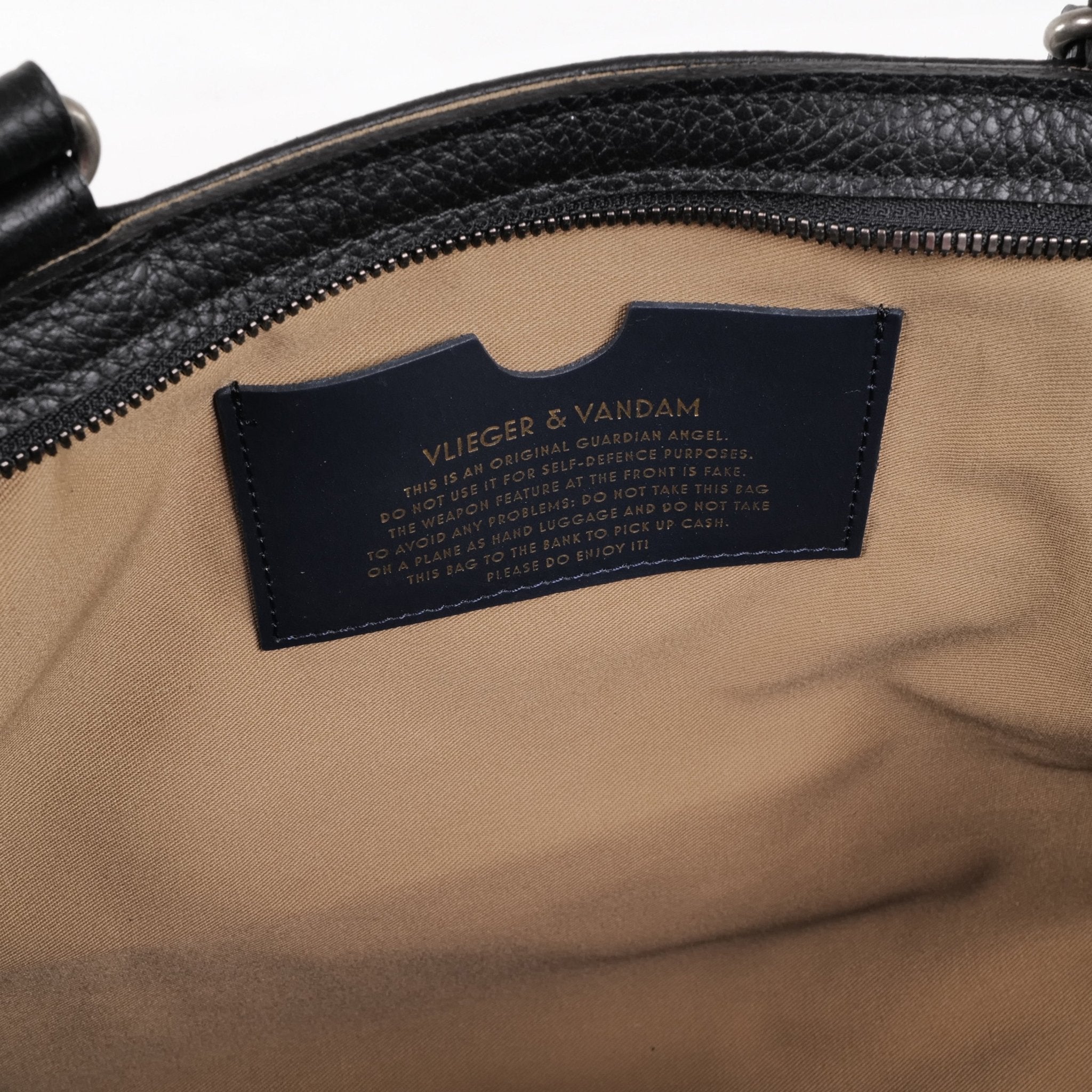 Small Tote Gun in Black - Vlieger & Vandam