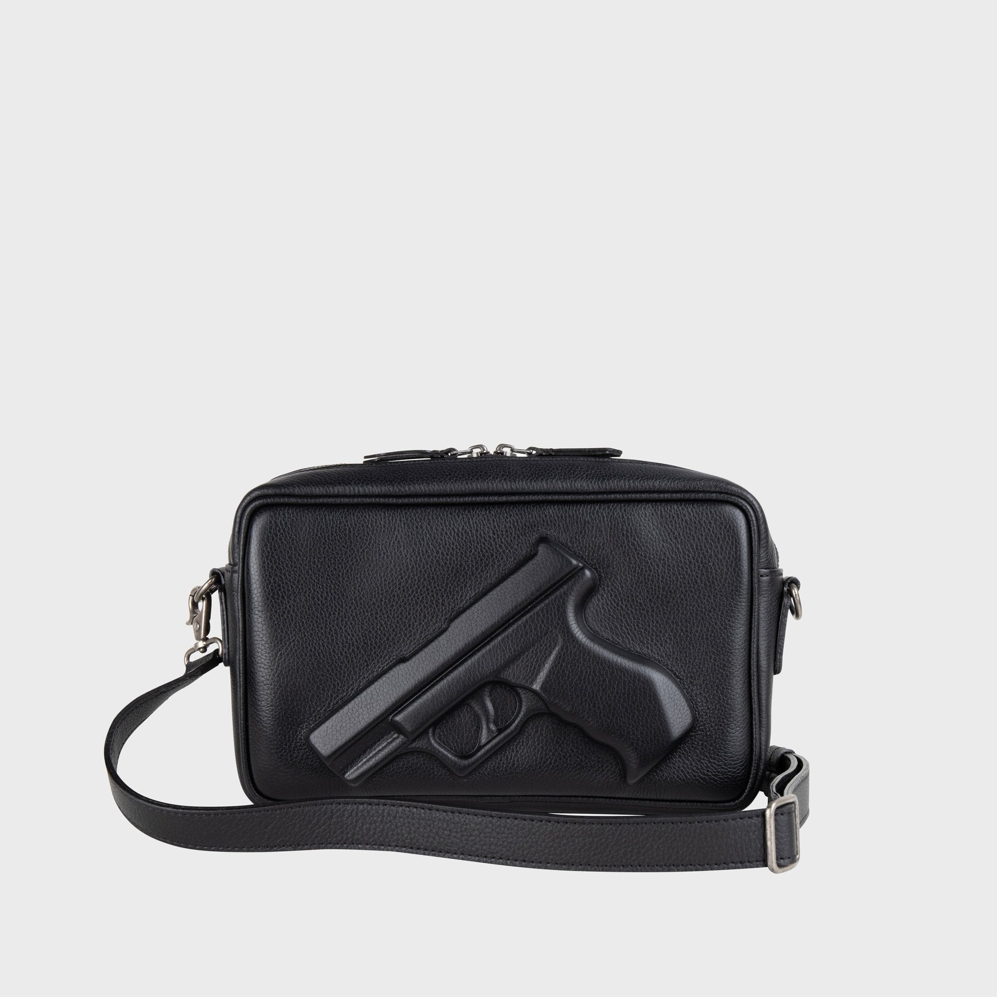 Messenger Bag Gun in Black | Vlieger & Vandam