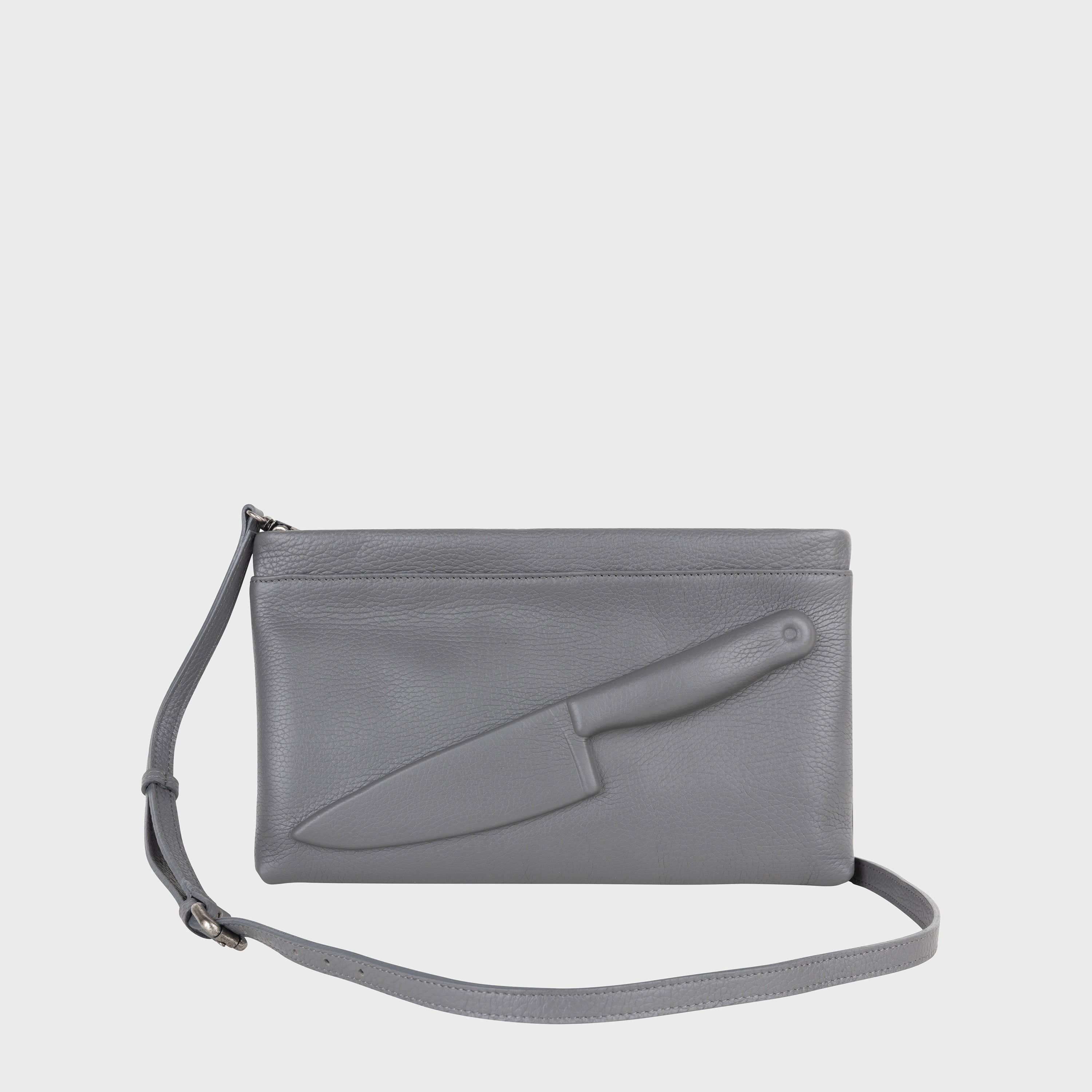 Grey discount clutch purse