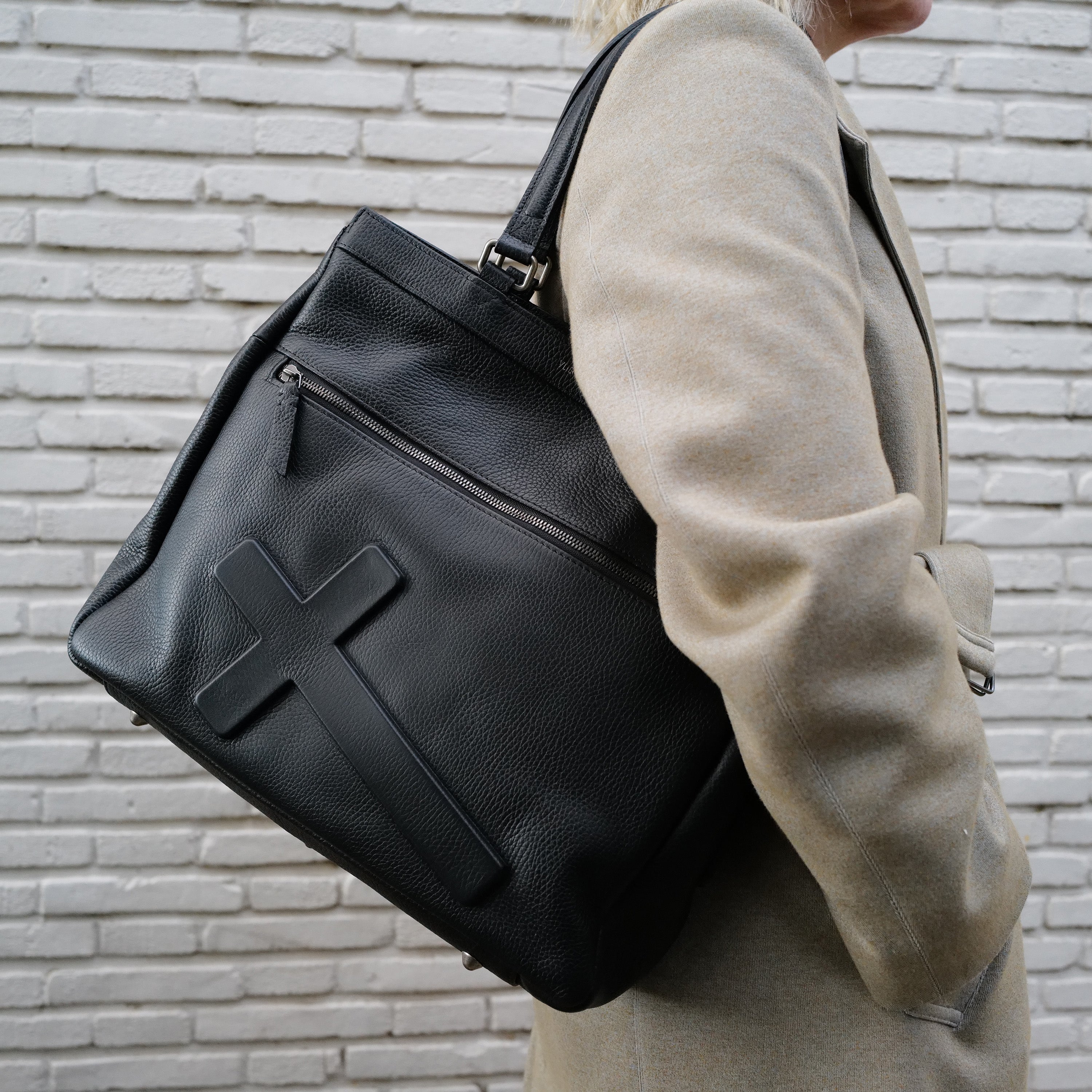 Square Tote Crucifix