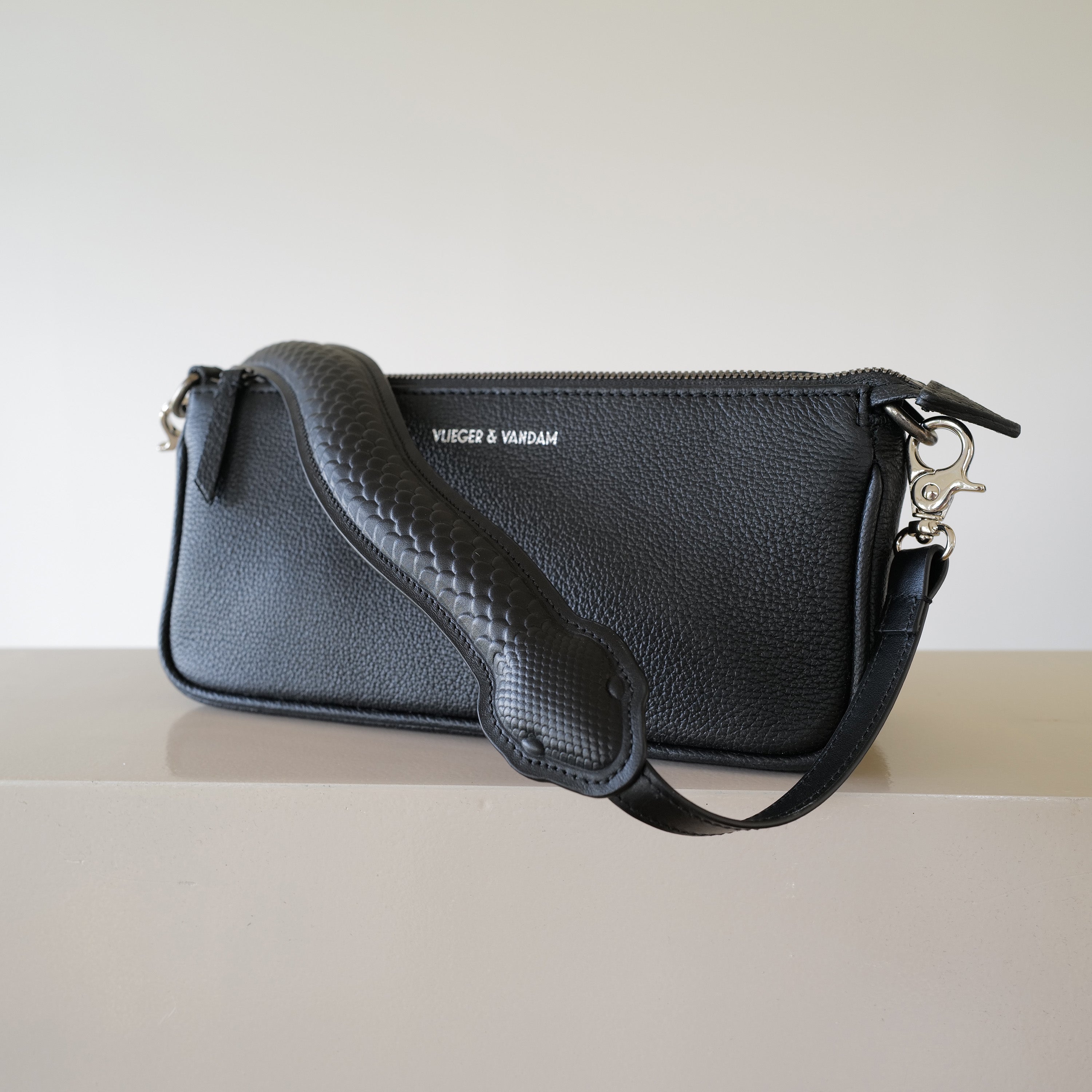 Triangle Purse Snake in Black