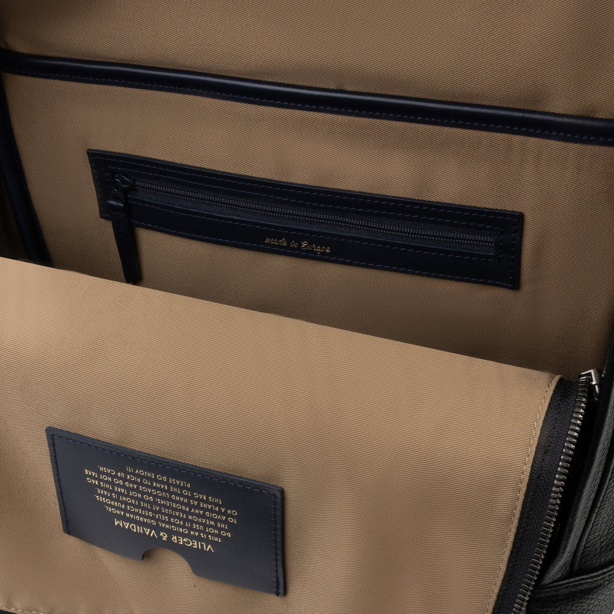 Backpack Large Gun in Black | Vlieger & Vandam