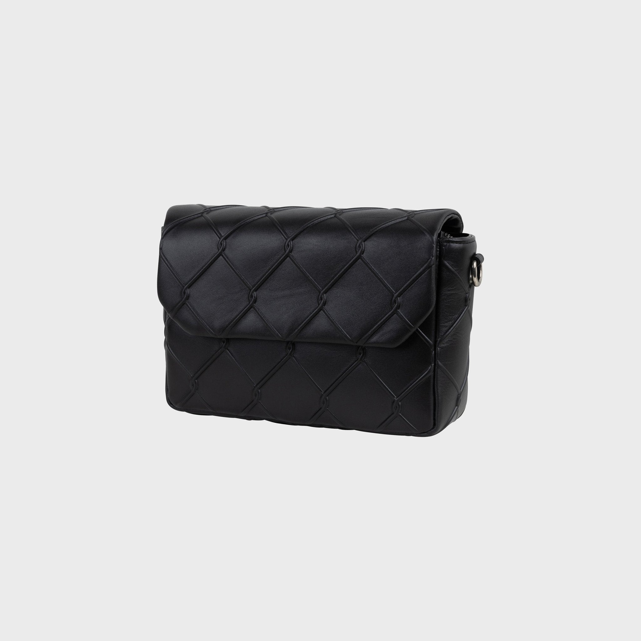 Shoulder Bag Fence in Black | Vlieger & Vandam