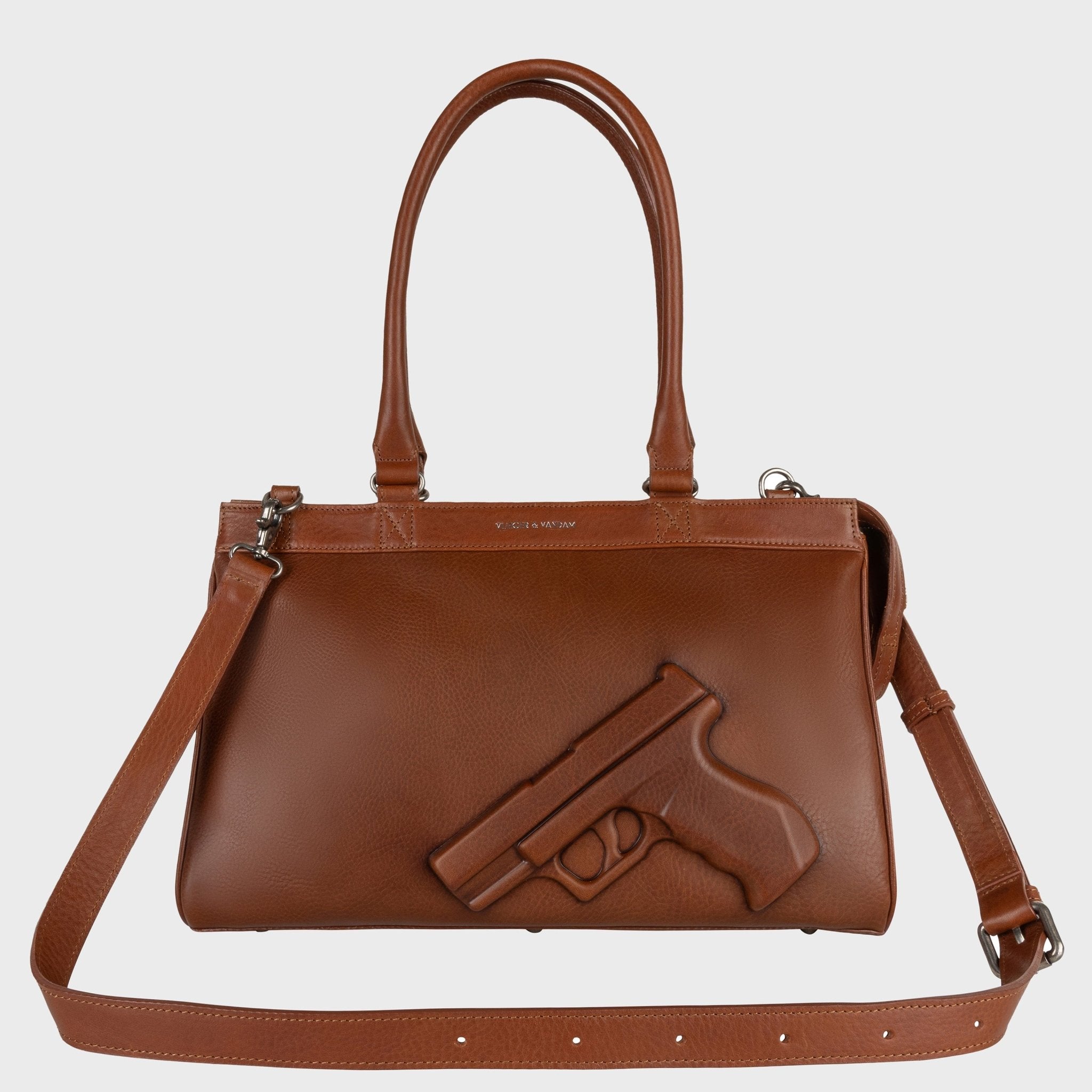Small Tote Gun in Cinnamon | Vlieger & Vandam