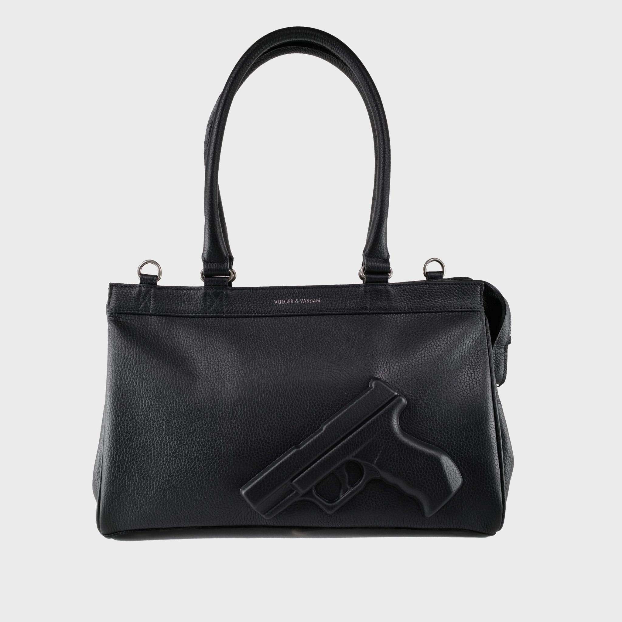 Small Tote Gun in Black - Vlieger & Vandam