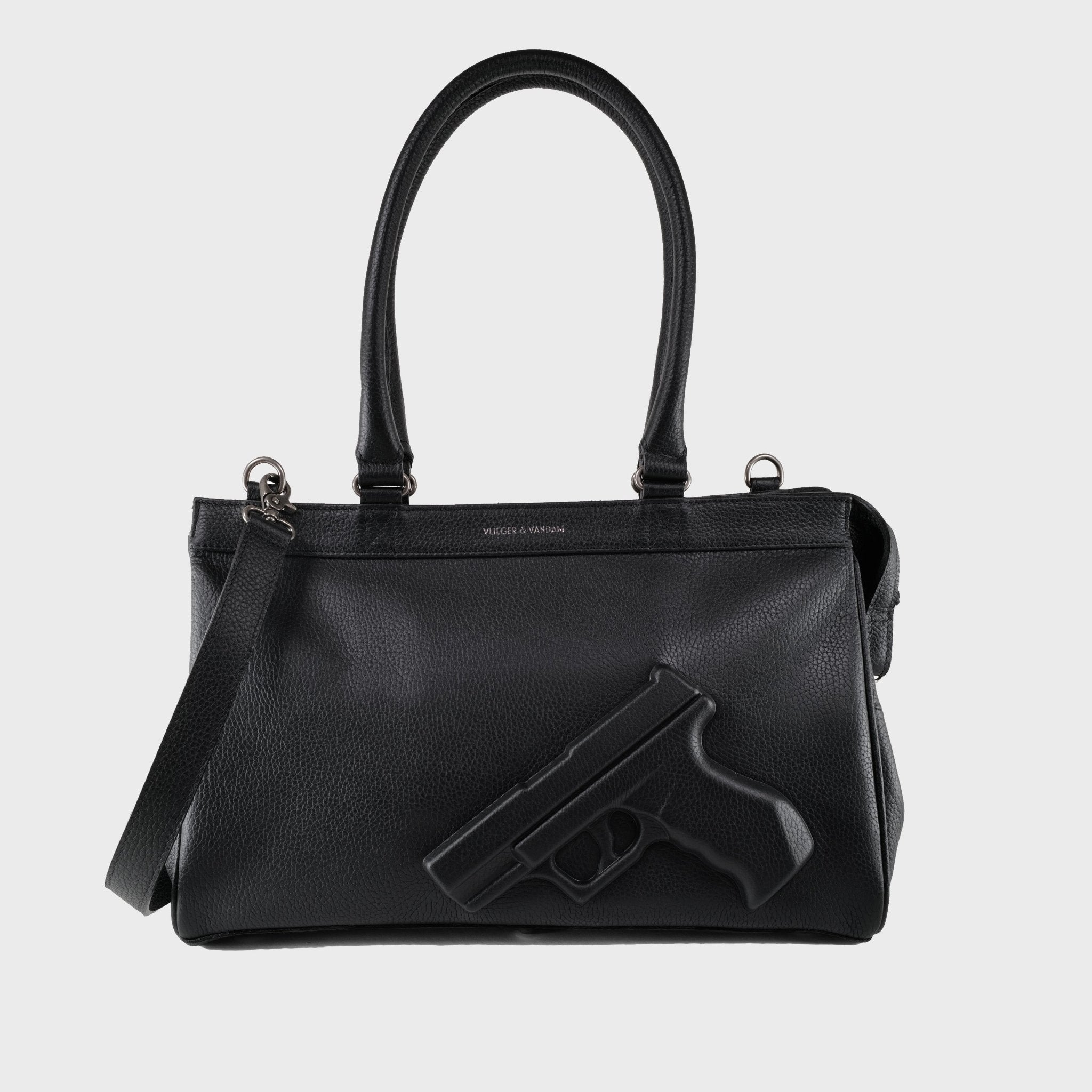 Small Tote Gun in Black - Vlieger & Vandam