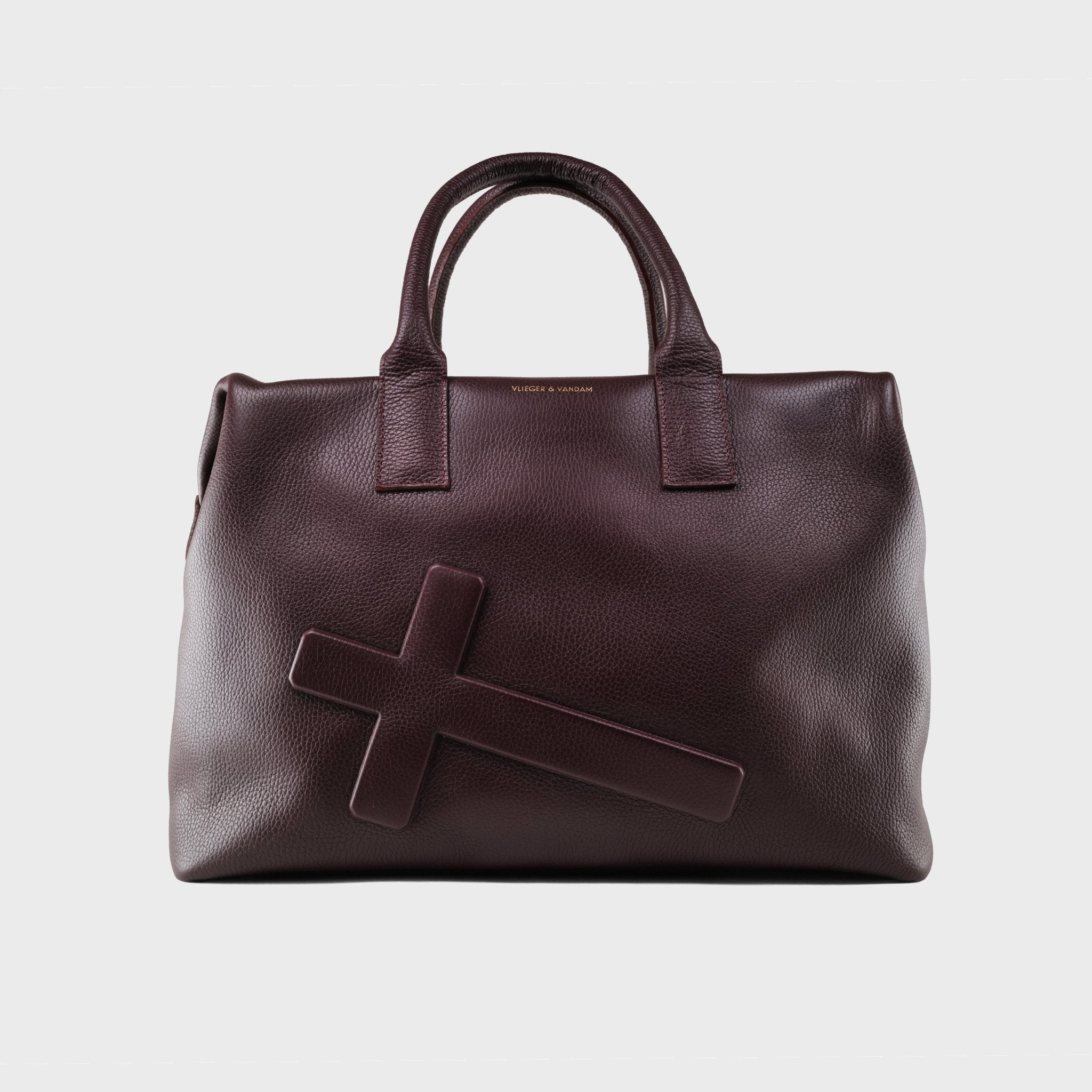 Weekender Crucifix in Burgundy | Vlieger & Vandam