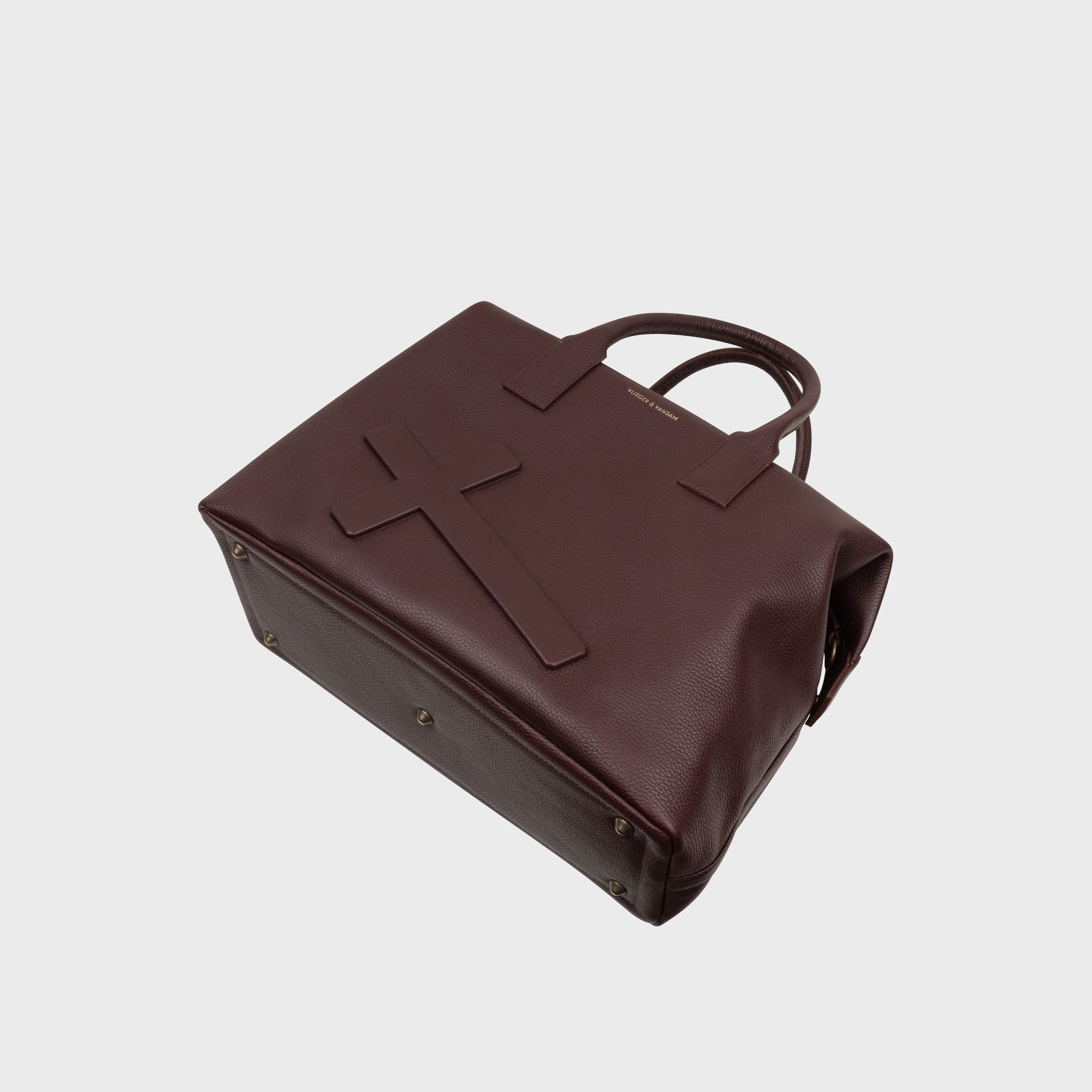 Weekender Crucifix in Burgundy | Vlieger & Vandam