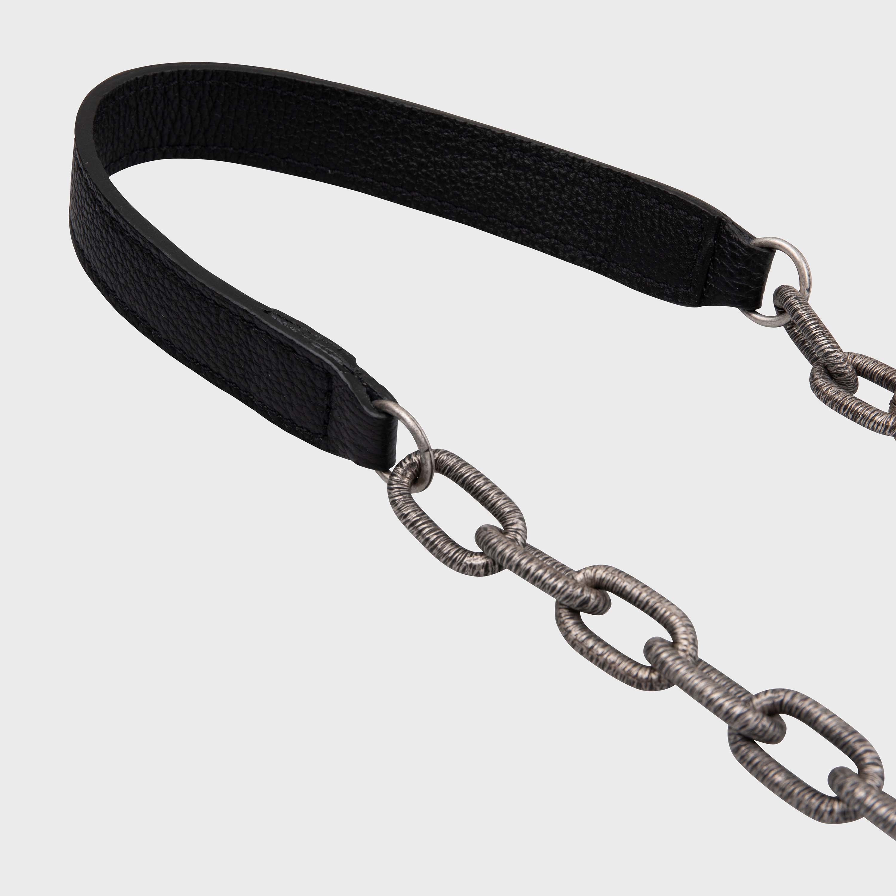 Chain and Leather Strap